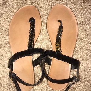 Size 10 black sandals